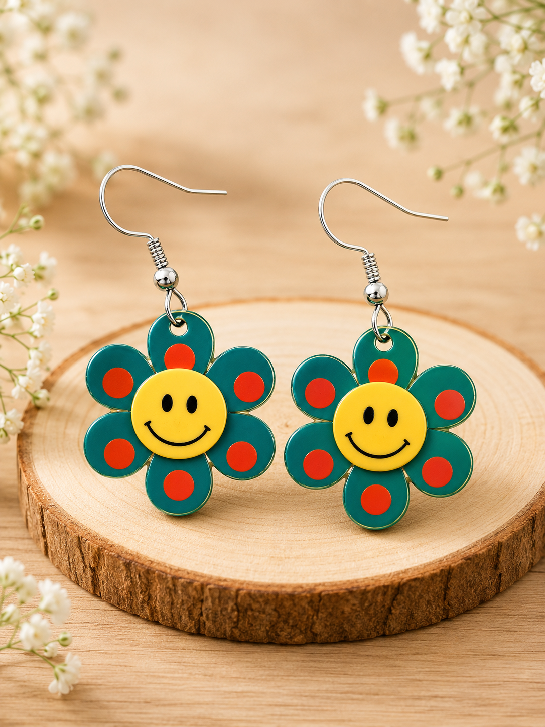 Daisy Acrylic Earrings