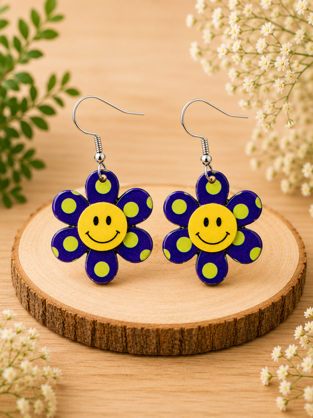 Daisy Acrylic Earrings